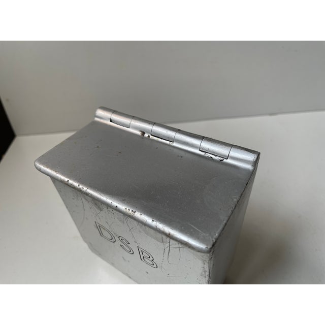 Vintage Garthe Wall Aluminum Ashtray from DSB Danish State Railways, 1970s For Sale - Image 6 of 11