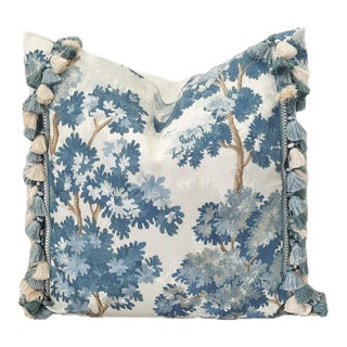 La Canopée Pillow With Tassel Trim - Cascade For Sale