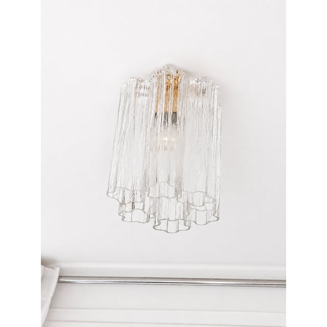 Contemporary "Tronchi" Gold Flush Mount in Venini Style For Sale - Image 10 of 10