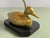 Metal Mid-Century Hollywood Regency Brass Duck Table Lamp with Black and Golden Shade, 1970s For Sale - Image 7 of 10