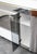 Silver Mid Century Modern Bar Cabinet Mirrored 1970s Fridge Italy Willy Rizzo Suede MCM For Sale - Image 8 of 10