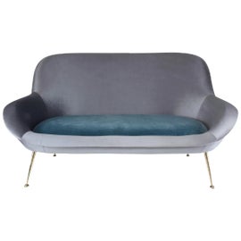 Example of Blue Mid-Century Modern Seating