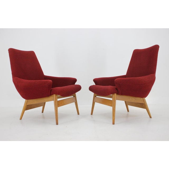 1960s Set of Lounge Chairs by Miroslav Navratil, Czechoslovakia, 1960s For Sale - Image 5 of 15