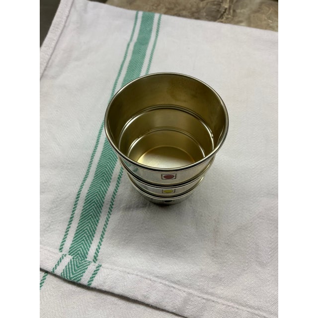 Vintage Gotham Sterling Silver “Stoplight” Jigger For Sale - Image 4 of 4