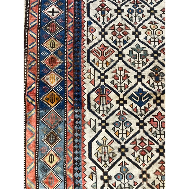 Textile Antique Caucasian Kuba (Quba) Rug 3'6" X 4'7" For Sale - Image 7 of 10