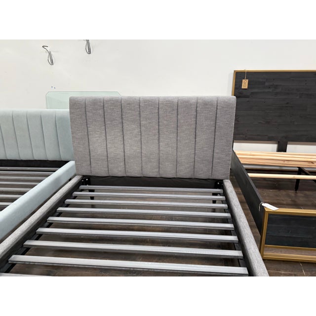 Queen Size Room & Board Hartley Bed Frame For Sale - Image 10 of 12