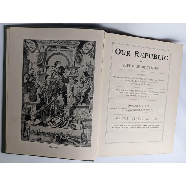 Antique & Vintage Americana Library – 5 Green, Black, Tan & Burgundy Books, 1900–1955 For Sale - Image 17 of 18