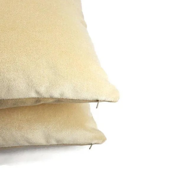 Not Yet Made - Made To Order Coraggio Textiles Royal Silk / Mohair Velvet in Quartz Pillow Cover For Sale - Image 5 of 7