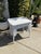 Vintage White Wicker Writing Desk / Vanity Table With Drawer For Sale - Image 4 of 15
