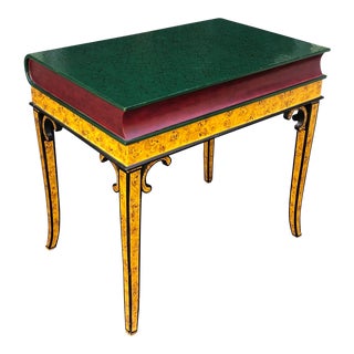 Maitland Smith Designer Book Form Side or End Table For Sale