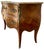 Magnificent Louis XV style marquetry piece with a beautiful veined marble top. Excellent overall condition. Dimensions:...
