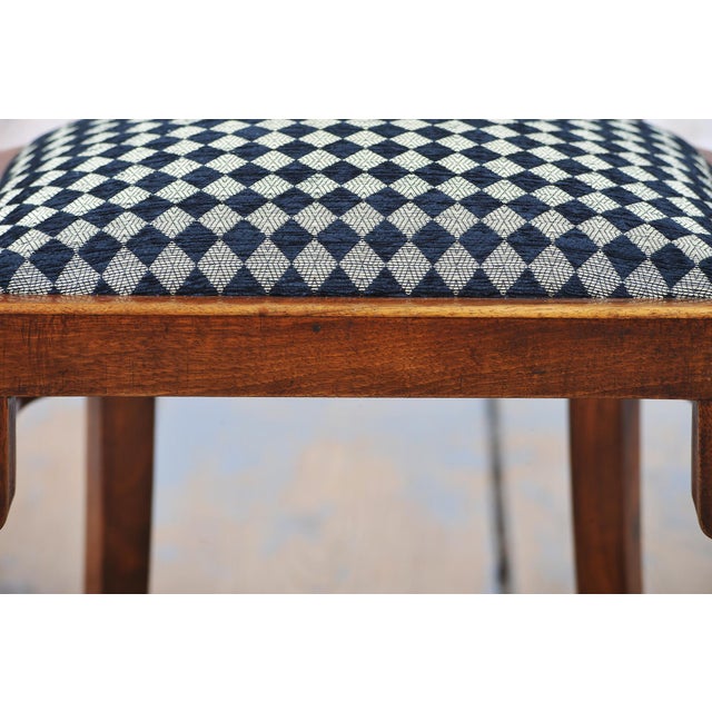 Vintage Art Deco Chairs in Beech and Walnut Veneer, Czech, 1920s, Set of 4 For Sale - Image 13 of 17