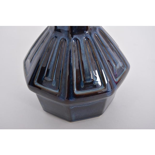 Blue Mid-Century Model 1055 Blue Table Lamps by Einar Johansen for Soholm, 1960s, Set of 2 For Sale - Image 8 of 11