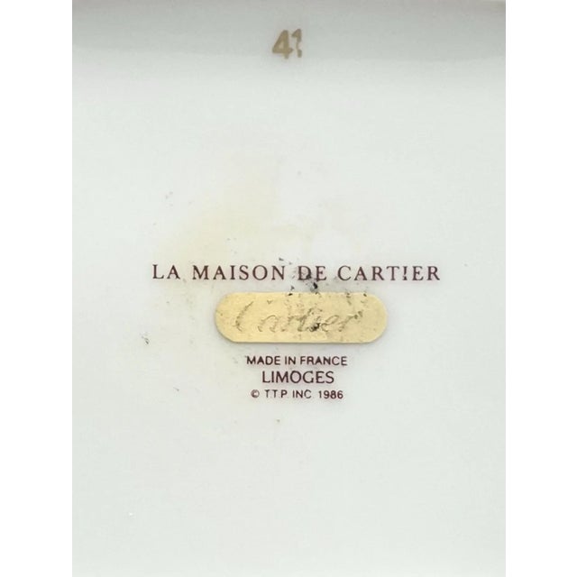 Ceramic 1980s Cartier “La Maison De Louis Cartier” Porcelain Square Trinket Box & Lid For Sale - Image 7 of 7
