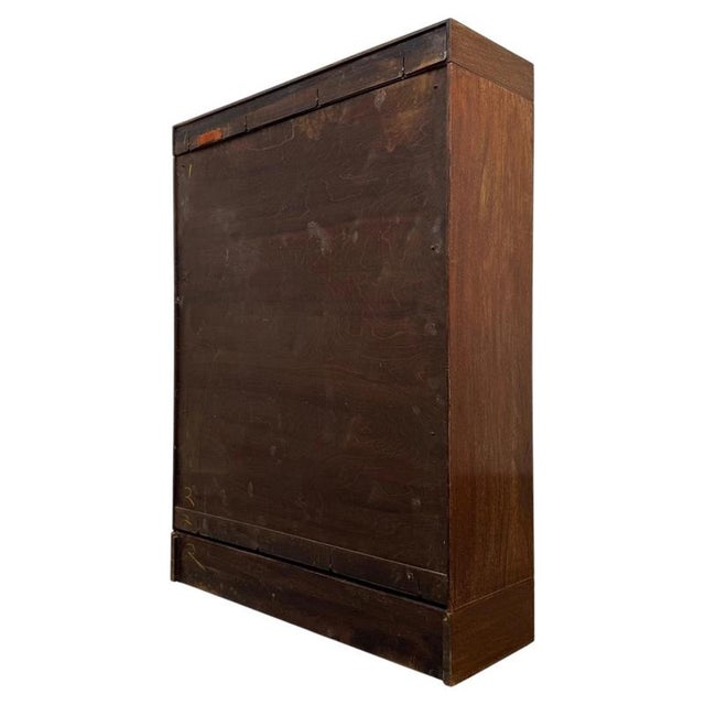 Wood Antique Early 20th Century Mahogany Bookcase in the style of Globe-Wernicke For Sale - Image 7 of 11