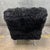 Textile Skyline Furniture Black Faux-Fur Slipper Chair + Acrylic Legs For Sale - Image 7 of 12