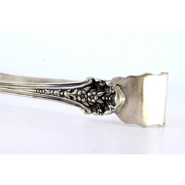 Silver Ice Tongs in the Shape of Golden Bird Claws For Sale - Image 4 of 8