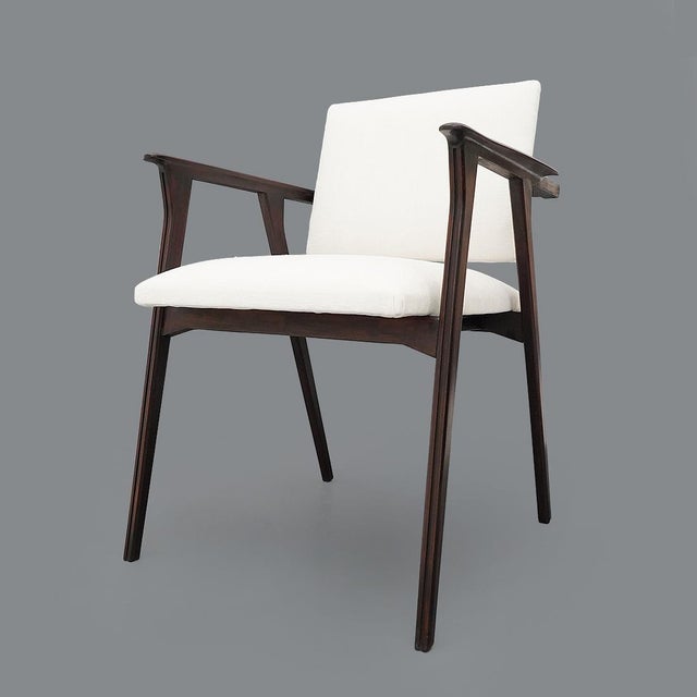 Vintage Lounge Chairs with Wooden Armrests, 1950s, Set of 2 For Sale - Image 9 of 15