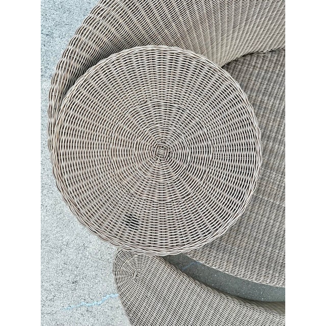 Tan Vintage ‘Dune’ Woven Daybed | by Vladamir Kagan for Barlow Tyrie For Sale - Image 8 of 13