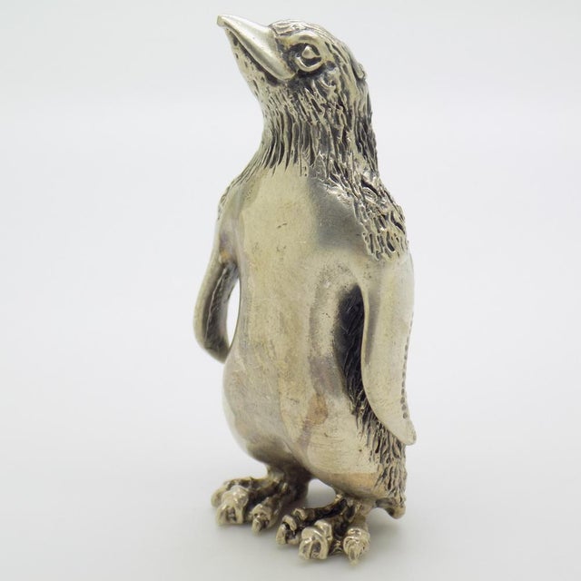 Vintage Italian Handmade Genuine Silver Penguin Figurine, 1950s For Sale - Image 13 of 13