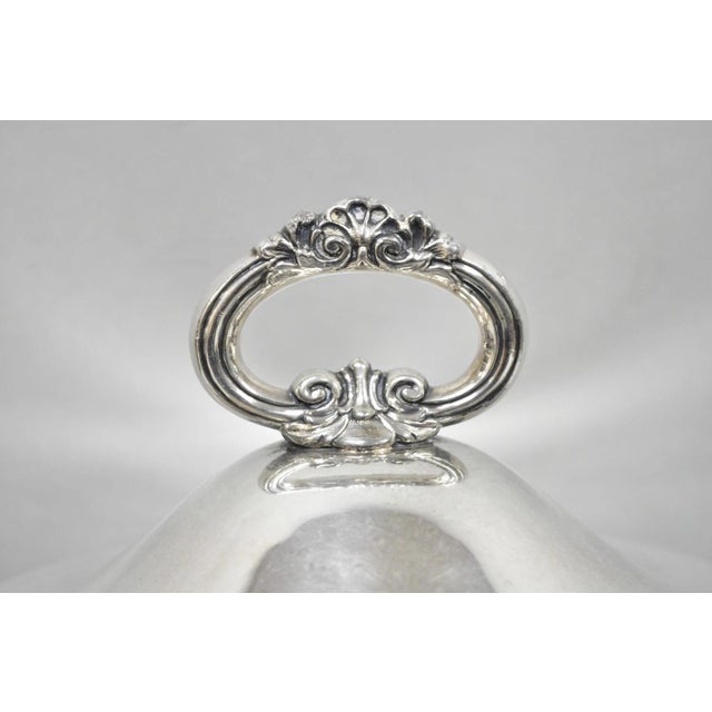 Vintage English Regency Winthrop Silver Plated Lion Handle Covered Ice Bucket For Sale - Image 4 of 18