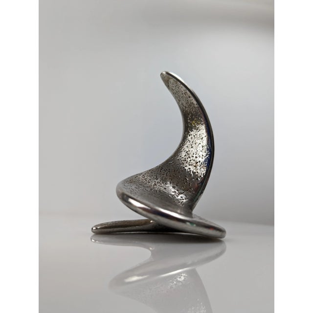 Abstract Steel Sculptures, Set of 4 For Sale - Image 10 of 11