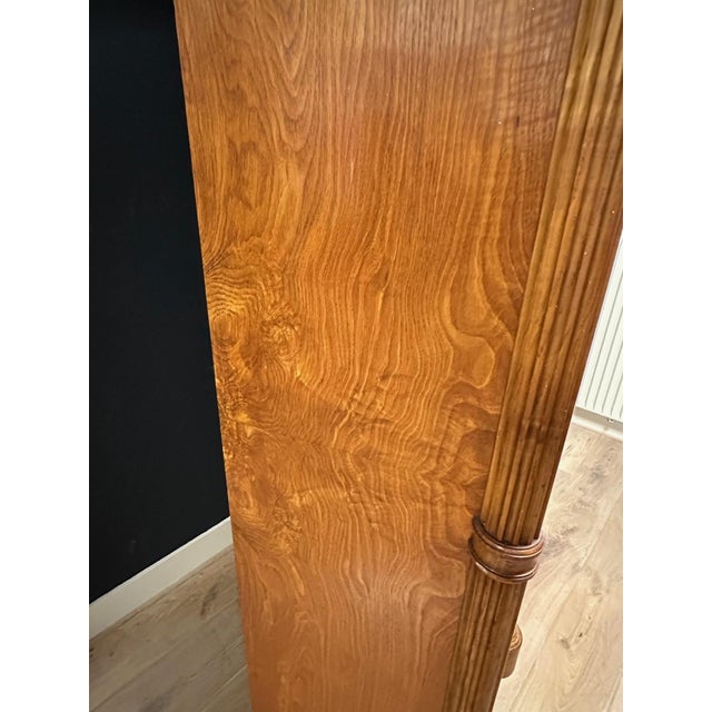 Wood Antique Open Bookcase in Elm For Sale - Image 7 of 15