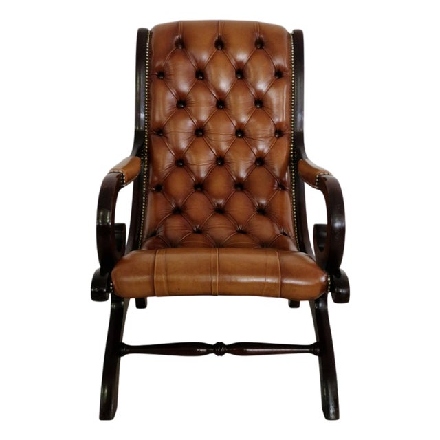 Chesterfield Relaxing Armchair, 2000s For Sale