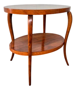 Vintage Art Deco Style Coffee Table in Walnut Burl, 1930s