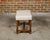 French 19th Century Barley Twist Stool with Finial and Custom Linen Upholstery For Sale In Atlanta - Image 6 of 12