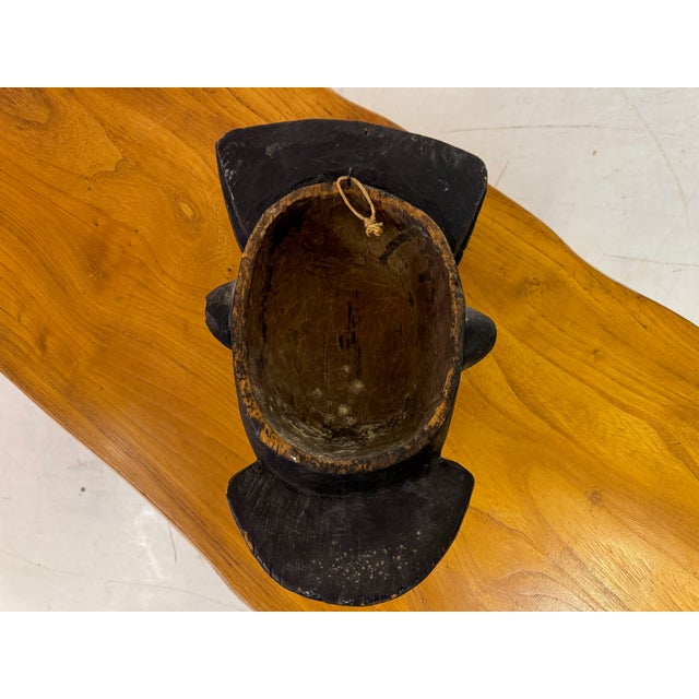 Carved African Mask, 1960s For Sale - Image 9 of 9