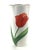 Tall Vintage Ceramic Tulip Design Flower Vase Signed For Sale - Image 12 of 12
