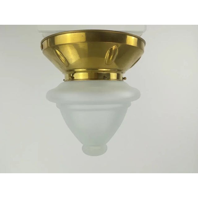 Viennese Ceiling Lamp with Oral Blades, 1920s For Sale - Image 10 of 10