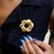 Haus of Brilliance 18K Yellow Gold Sculpted Knot Brooch For Sale - Image 4 of 5
