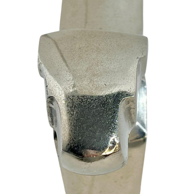 Late 20th Century Pair of Art Deco Style Chrome Finish Dog Sculptures in the Manner of E. Nokolsky For Sale - Image 4 of 14
