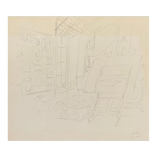 1965 Neil Meitzler Studio Drawing For Sale