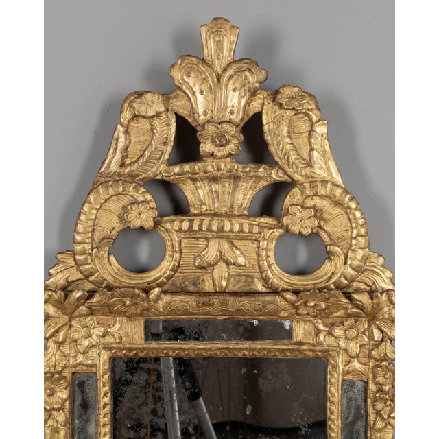 18th Century French Regence Gilded Parclose Mirror For Sale In Orlando - Image 6 of 10