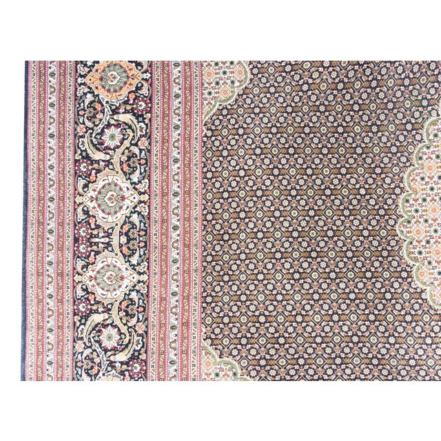Vintage Persian Tabriz Rug For Sale - Image 4 of 15