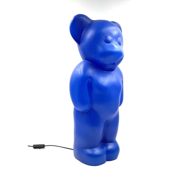 Postmodern Blue Bear Lamp by Heinz Klein for Elmar Flötotto, Germany, 1990s For Sale - Image 6 of 18