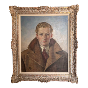 Carl Felkel, 1930s Self Portrait Painting, From Collection of Seymour Stein
