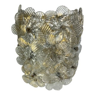 Murano Glass Wall Lamp in the style of Barovier & Toso, 1940s For Sale