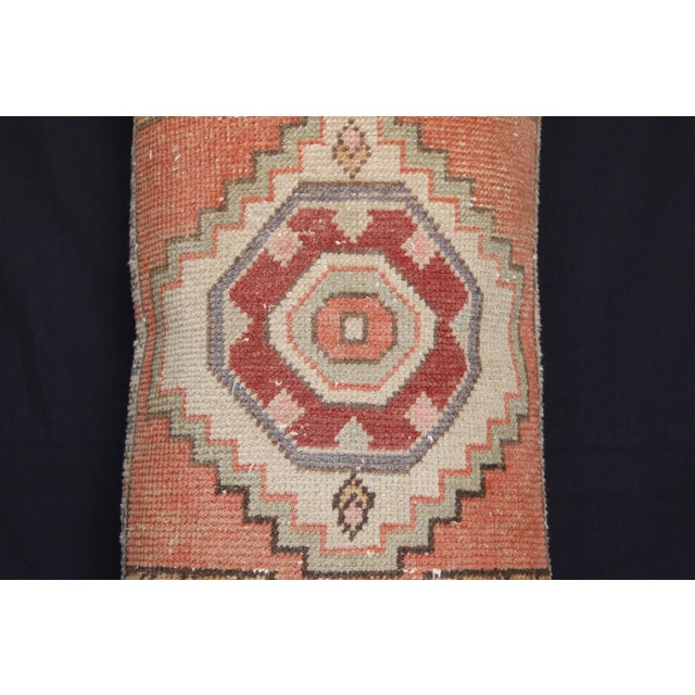 Handmade Decorative Oushak Rug Pillow Cushion Cover -16'' X 34'' For Sale - Image 10 of 13