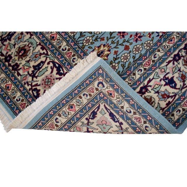 1980s Vintage Hand Knotted Turkish Rug Hereke Carpet - 7′1″ × 9′6″ For Sale - Image 14 of 18