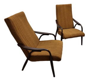 Set of Armchairs attributed to Antonin Suman for Ton, 1960s