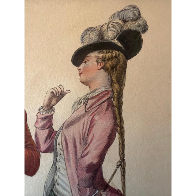 Mid 19th Century Achille Devéria, Court Costume, 1847, Lithograph For Sale - Image 5 of 9