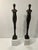 Vintage Pair of Iron Giacometti Inspired Figures on Marble For Sale In Boston - Image 6 of 7