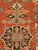 Antique Persian Heriz Carpet Handmade Wool Oriental Rug, Rust, Navy-Medium Blue For Sale In New York - Image 6 of 18