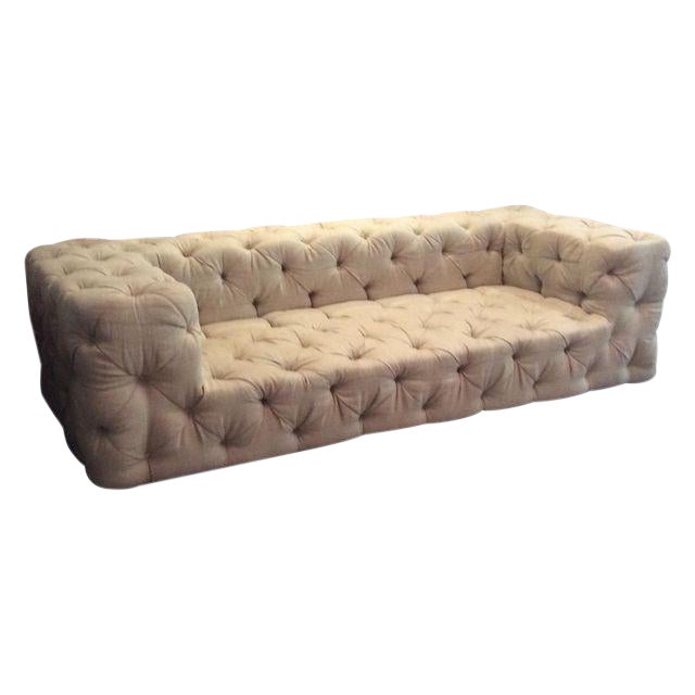 Restoration Hardware Soho Tufted Sofa Chairish