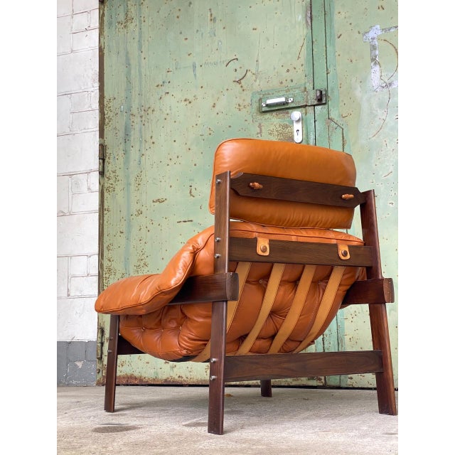 Lounge Chairs Modell MP-41 in Cognac Leder by Percival Lafer, Brazil, 1960s, Set of 2 For Sale - Image 15 of 16