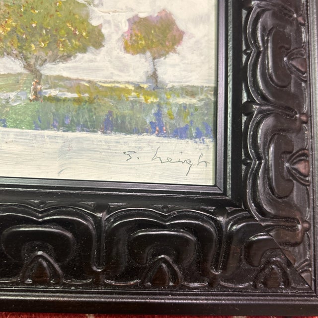 Contemporary Contemporary Original Stephen Heigh Three Trees Landscape Painting For Sale - Image 3 of 4